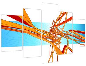 Kép - Összefonódó vonalak, absztrakciók (150x105 cm)