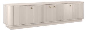 Vesper 4D TV szekrény 187 cm - kasmír / arany fogantyúk
