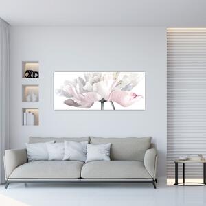 Kép - rózsa virág (120x50 cm)