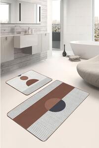 Fehér-barna fürdőszobai kilépő szett 2 db-os 60x100 cm – Mila Home