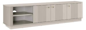 Vesper 3D TV szekrény 187 cm - kasmír / arany fogantyúk