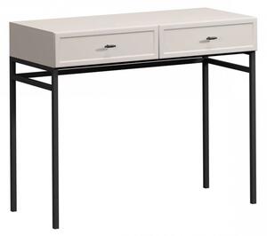 Lorini fiókos konzolasztal 100 cm - kasmír / fekete T-bar fogantyúk / keret