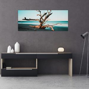 Kép - Úszó a tengerparton (120x50 cm)