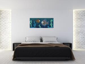 Kép - festett hal (120x50 cm)