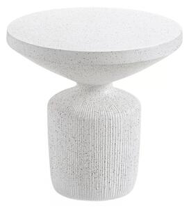 Sintro kerek dohányzóasztal 54 cm - fehér terrazzo