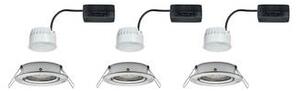 Beépíthető lámpa 3 részes készlet LED LED 19.5 W Paulmann 93447 Nova Nemesacél (matt)