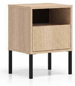 Harmona fiókos éjjeliszekrény 40 cm - lindberg tölgy