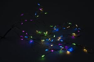 Karácsonyi világítás - 48 LED drót, színes