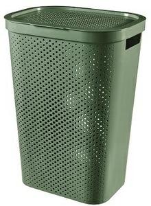 Curver Infinity Dots 60L szennyestartó kosár zöld