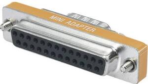 D-SUB adapter, soros csatlakozóaljzat/csatlakozódugó Pólusszám=25 csatlakozóaljzat / 9 csatlakozódugó