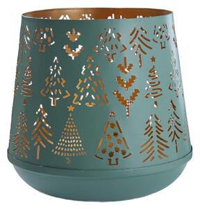 MOUNTAIN LODGE fém lámpás 20 cm , zöld