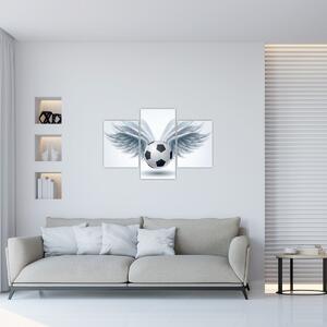 Kép - léggömb szárnyakkal (90x60 cm)