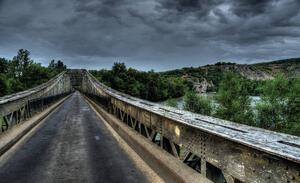 Fotótapéta - Régi fém híd (152,5x104 cm)