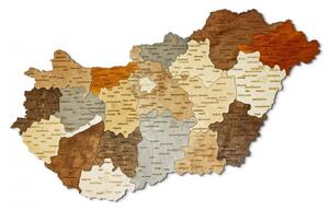 Fa Magyarország 3D Puzzle Fali Dekoráció 100x62