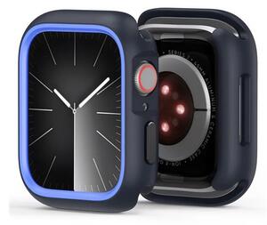 Dux Ducis BAMO műanyag óra keret (ütésállóság) SÖTÉTKÉK Apple Watch Series 10 42mm (GP-164818)