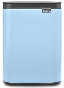 BRABANTIA Bo Waste Bin hulladékgyűjtő felnyitható Soft-Close fedéllel fali/álló műanyag tartály 4L - A méret acél álomkék - 224003