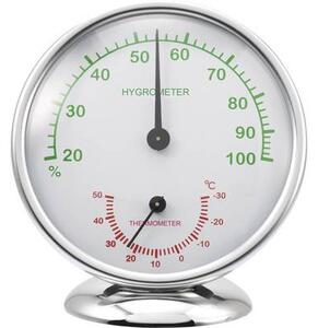 Analóg hőmérő és légnedvesség mérő, alu, renkforce 6510