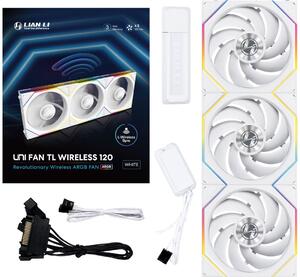 Lian Li UNI FAN TL 120 Wireless hűtő ventilátor 3db fehér (12TL1W3W)