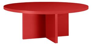 Piros kerek dohányzóasztal ø 80 cm Pausa – Really Nice Things