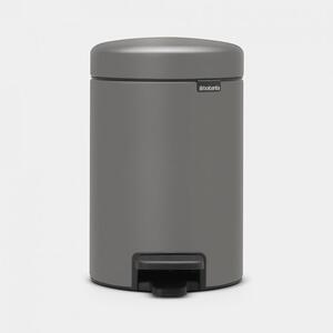Brabantia New Icon 3 literes pedálos rozsdamentes szemetes - Szürke