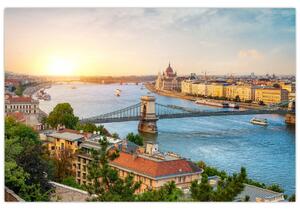 Budapest képe folyóval (90x60 cm)
