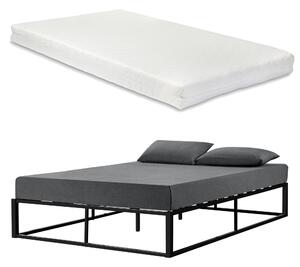 Fémkeretes ágy matraccal 140 x 200 cm