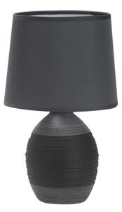 Sötétszürke asztali lámpa textil búrával (magasság 35 cm) Ambon – Candellux Lighting