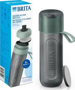 Brita Active vízszűrő kulacs 0,6L pasztell zöld + 2 MicroDisc szűrő - zöld/szürke