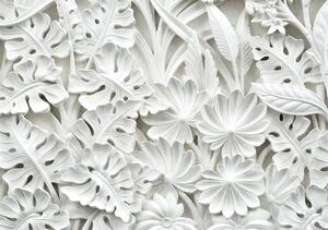 Fotótapéta - Alabástrom fehér absztrakció (152,5x104 cm)