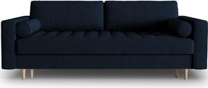 MICADONI Gobi 225 cm-es királykék bársony háromszemélyes kanapéágy