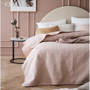 Modern porrózsaszín ágytakaró 170 x 210 cm