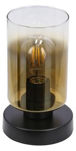 Fekete asztali lámpa üveg búrával (magasság 20 cm) Aspra – Candellux Lighting