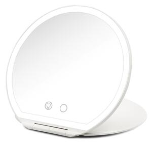 Girmi BE03 Stupenda LED Hordozható Kozmetikai Sminktükör Ø 20 cm - Fehér