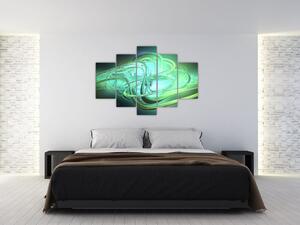 Zöld absztrakció kép (150x105 cm)