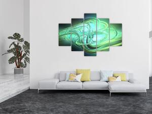 Zöld absztrakció kép (150x105 cm)