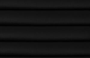 Fekete bársony sarokkanapé MICADONI Gobi 240 cm, bal