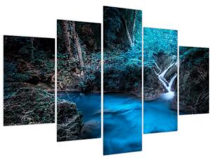 Kép - Varázslatos éjszaka egy trópusi erdőben (150x105 cm)