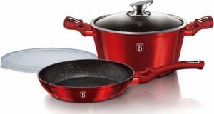 Berlinger Haus Edénykészlet 4 Részes Márvány Bevonat Metallic Line Burgundy Edition BH/6779