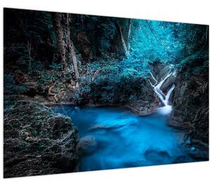 Kép - Varázslatos éjszaka egy trópusi erdőben (90x60 cm)