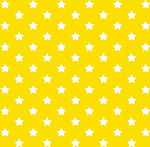 Csillagok sárga öntapadós tapéta