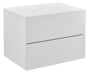Fiókos faliszekrény éjjeli szekrény 2 fiókkal 40x29x30 cm falra szerelhető fehér