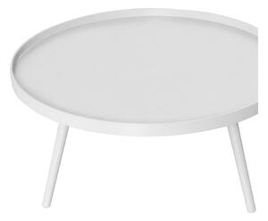 Fehér kerek dohányzóasztal ø 78 cm Mesa – WOOOD