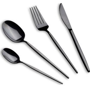 BerlingerHaus BH/3069 Matte Black Collection Evőeszköz Készlet - 24 db