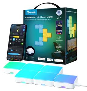 Govee Wifi + Bluetooth Smart Mini LED panel szett 10db (H8069)