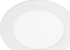 Recessed LED panel GTV ORIS, IP44, 13 W, 1020 lm, 3000 K, white, round shape, Ø16.8 cm