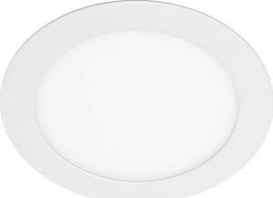 Recessed LED panel GTV ORIS, IP44, 13 W, 1020 lm, 3000 K, white, round shape, Ø16.8 cm