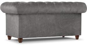 Szürke bársony kétüléses kanapé MICADONI Lapis 170 cm