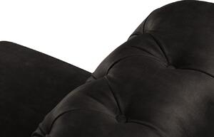Sötétszürke bársony kétüléses kanapé MICADONI Lapis 170 cm