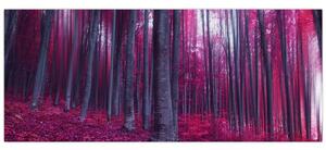 Egy rózsaszín erdő képe (120x50 cm)