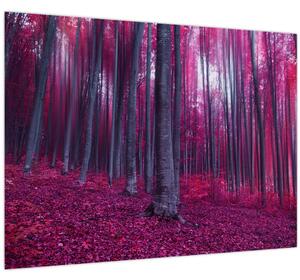 Egy rózsaszín erdő képe (70x50 cm)
